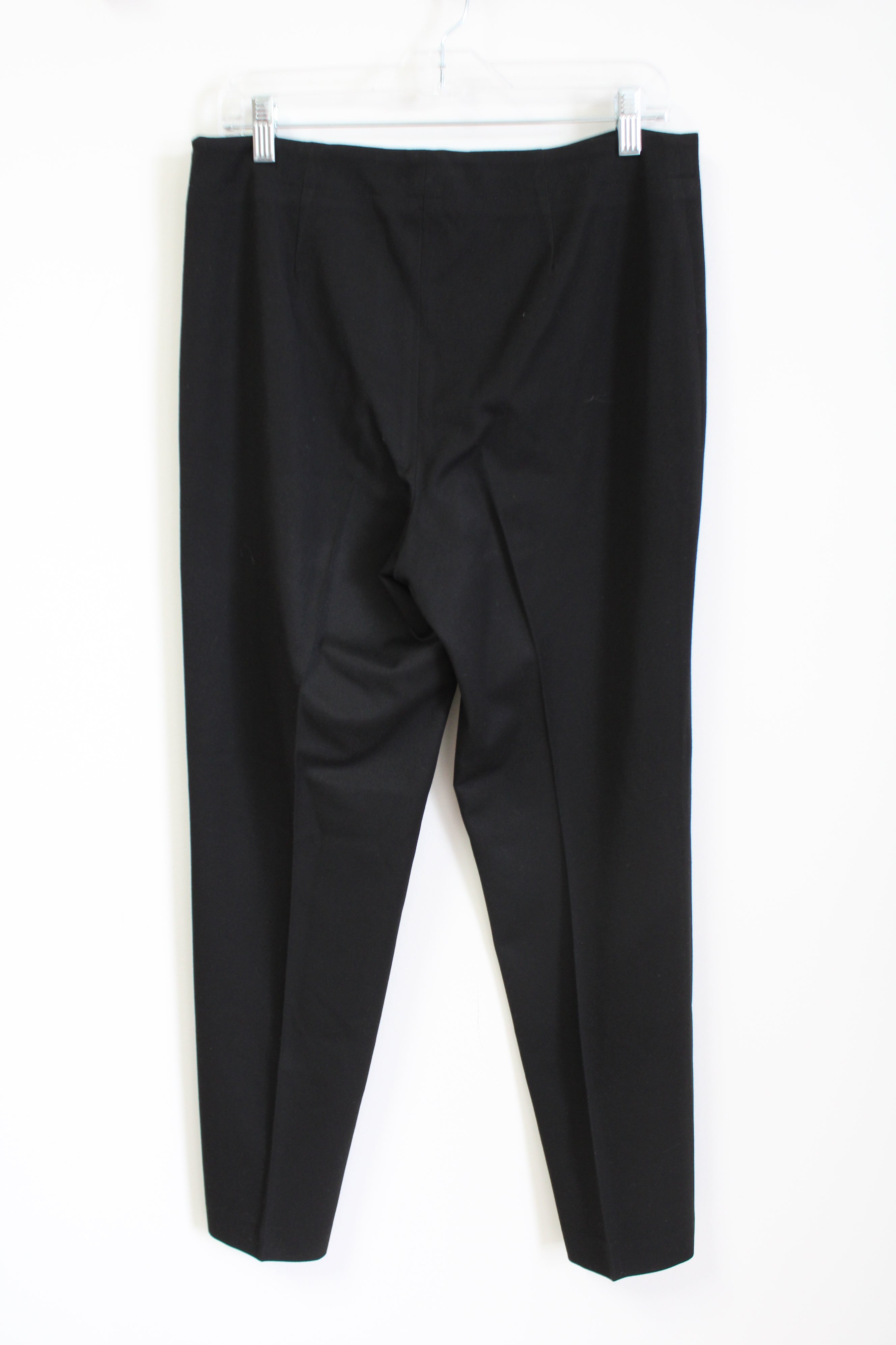 Talbots Classic Side Zip Slim Black Pant | 8