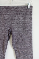 Under Armour Purple Heathered Capri Legging | L