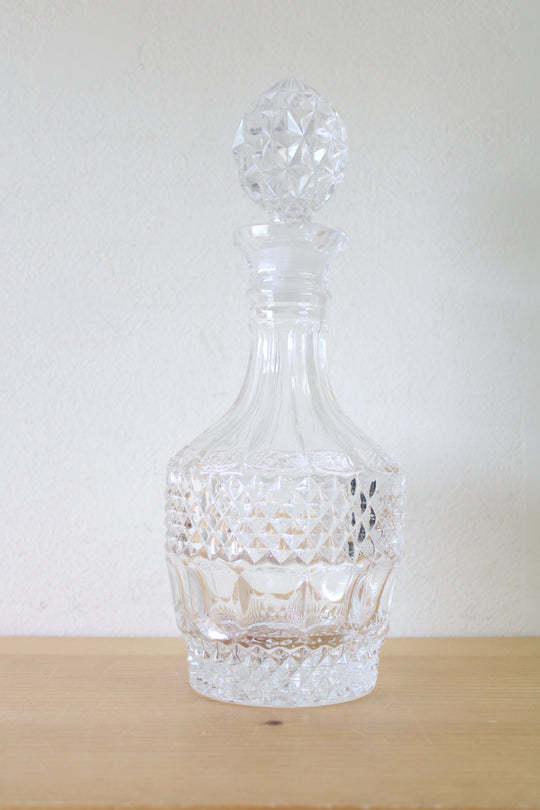 Twine Vintage Cut Glass Decanter | 26 OZ
