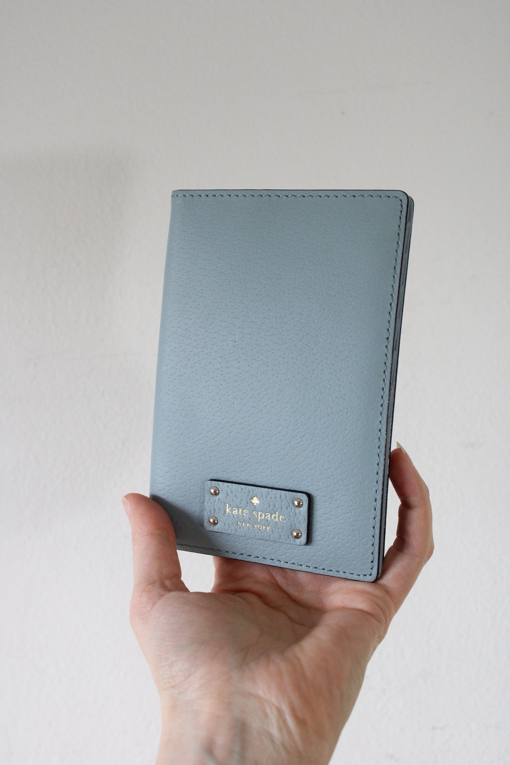 Kate Spade Powder Blue Passport Holder Wallet