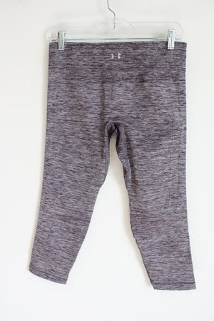 Under Armour Purple Heathered Capri Legging | L