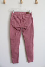 American Eagle Next Level Stretch Pink Ripped Jeans | 0 Short
