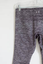 Under Armour Purple Heathered Capri Legging | L