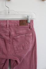 American Eagle Next Level Stretch Pink Ripped Jeans | 0 Short