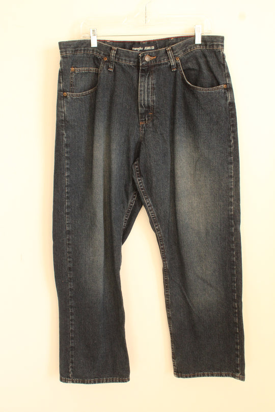 Wrangler Dark Wash Relaxed Fit Jeans | 36 x 30