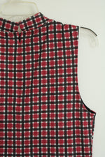 Sanctuary Clothing Red and Black Mod Check Dress | M