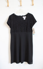 NEW Jessica Howard Black Sequined Dress | 16