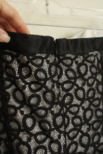 NEW White House Black Market Lace Overlay Sleeveless Dress with Floral Tie | 14