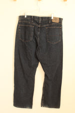 Wrangler Dark Wash Relaxed Fit Jeans | 36 x 30