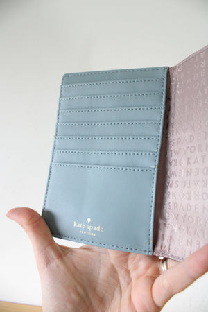 Kate Spade Powder Blue Passport Holder Wallet