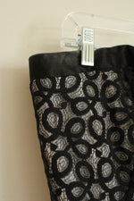 NEW White House Black Market Lace Overlay Sleeveless Dress with Floral Tie | 14