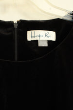 NEW Harper Rose Black Velvet Dress with Ruffle Sleeves | 14