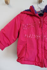 Weatherproof Pink & Purple Fleece Lined Winter Coat | 18 MO