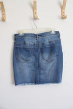 Soho Denim Ripped Skirt | 0