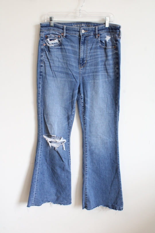 American Eagle Stretch Super Hi-Rise Flare Jeans | 12