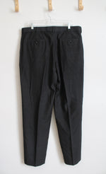Perry Ellis Portfolio Charcoal Gray Plaid Dress Pants | 38X34