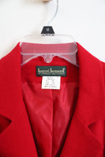 NEW Harve Benard Vintage Red Wool Trench Coat | 16