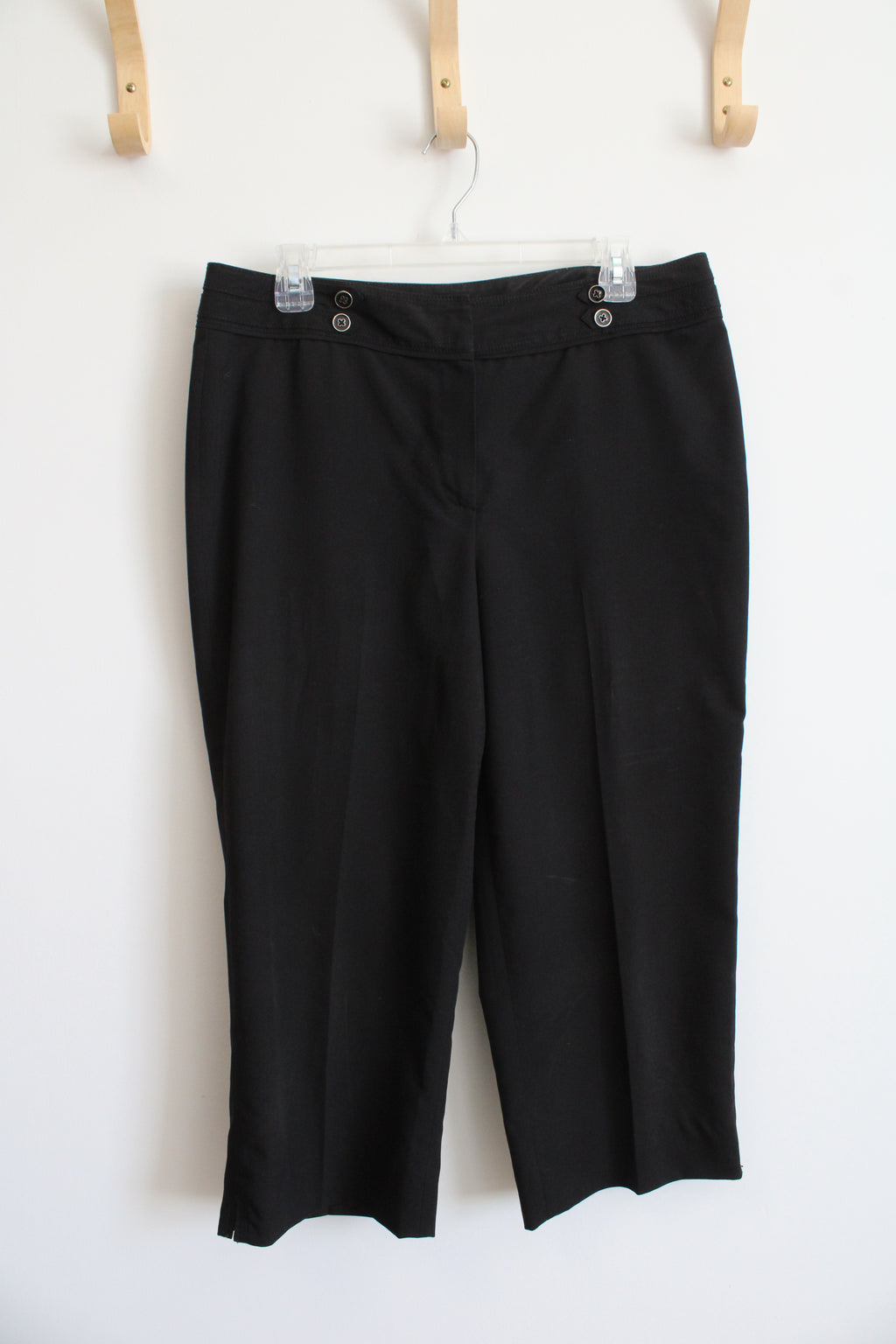 Larry Levine Stretch Black Dress Pants | 12