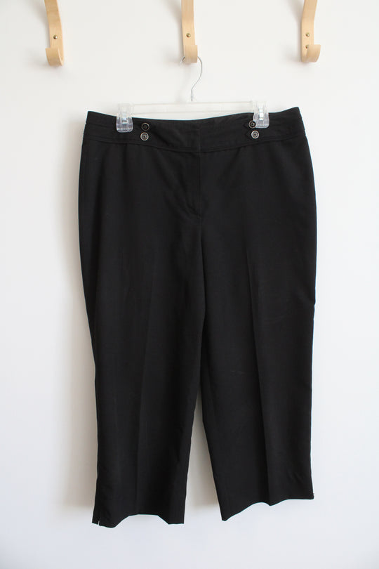 Larry Levine Stretch Black Dress Pants | 12