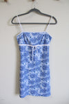 Status Blue Floral Vintage Y2K Dress | L