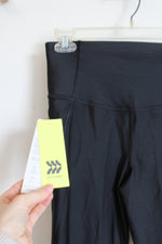 NEW All In Motion 7/8 Length High Rise Pocketed Black Legging | S