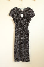 NEW Christopher and Banks Polka Dot Wrap Dress | S
