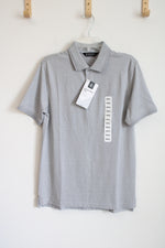 NEW Member's Mark Gray Stretch Pique Polo Gray Shirt | S