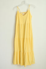 Old Navy Yellow Tiered Dress Midi Cami Swing Dress | M