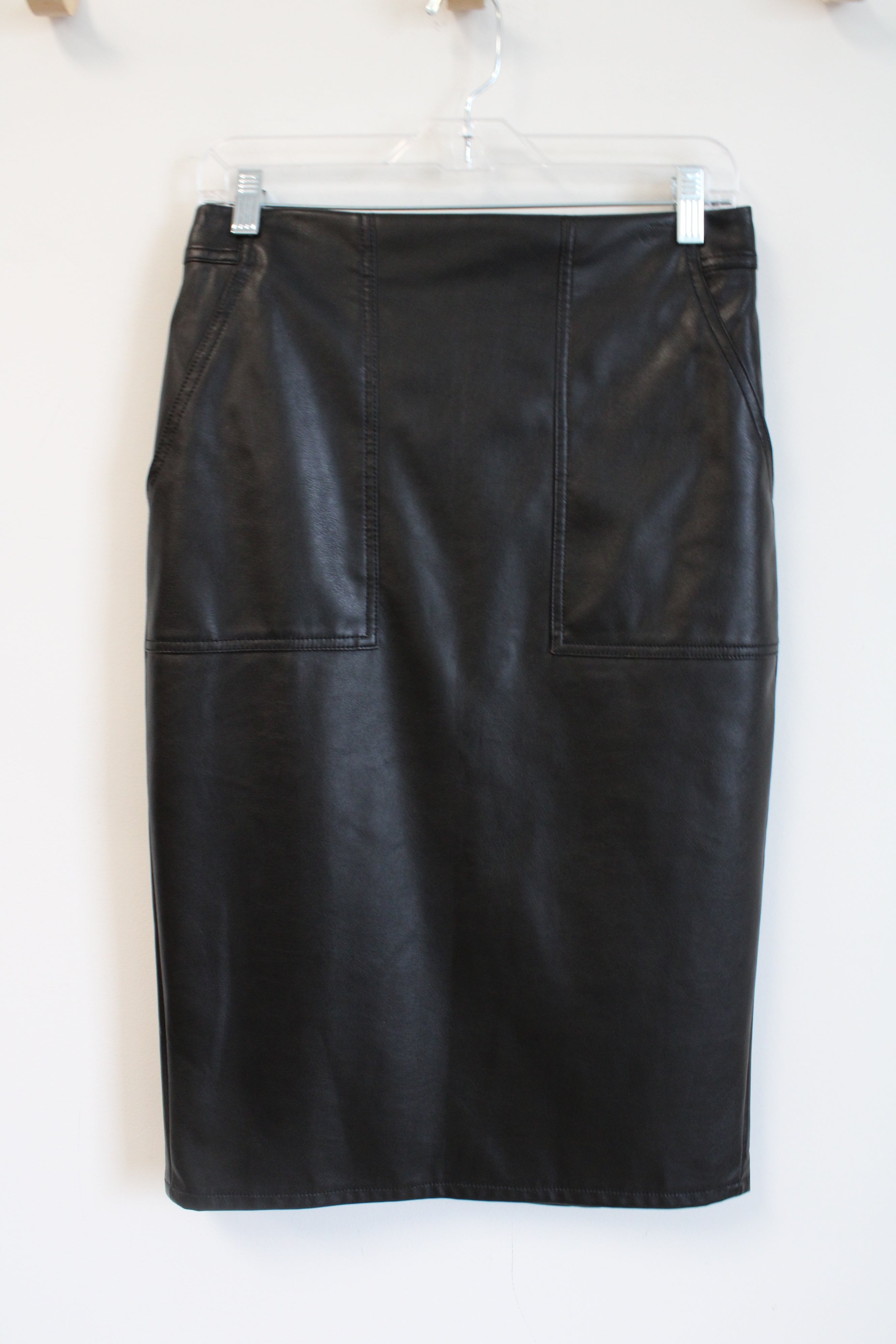 Banana Republic Vegan Leather Midi Skirt