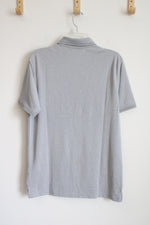 NEW Member's Mark Gray Stretch Pique Polo Gray Shirt | S