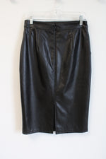 Banana Republic Vegan Leather Midi Skirt | 4