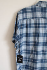 NEW Pacsun Blue Plaid Fleece Button Down Shirt | L