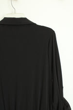 Chico's Black Rolled Tab Sleeves Jumpsuit | 2