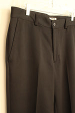 Izod Ribbed Black Dress Pants | 34 x 34