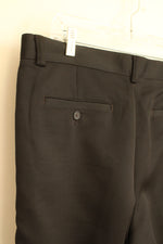 Izod Ribbed Black Dress Pants | 34 x 34