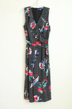 APT.9 Black Floral Sleeveless V-Neck Ruffle Jumpsuits | 14