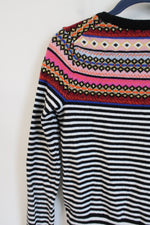 NEW Gap Black & White Striped Ski Sweater | XS