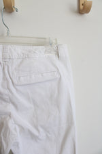Ann Taylor Loft Original Crop White Pants | 0