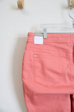 Chico's Perfect Stretch Girlfriend Slim Leg Ankle Coral Pants | 2 (12)