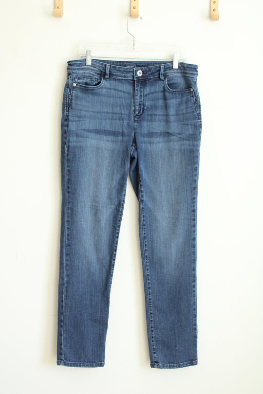 J.Jill Denim Blue Authentic Fit Slim Ankle Jeans | 12 Tall