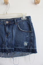 Mossimo Supply Co Ripped Jean Skirt | 5