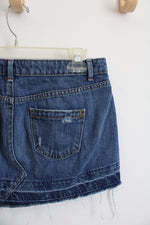Mossimo Supply Co Ripped Jean Skirt | 5