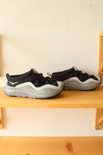 HOKA One Ora Primo Black Carbon Gray & White Slip-on Recovery Shoes | 8.5
