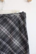 J. Crew Embellished Gray Plaid Skirt | 12