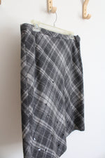 J. Crew Embellished Gray Plaid Skirt | 12