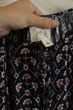 Destination 365 Navy Blue and Purple Floral Maxi Dress | 2XL