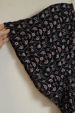 Destination 365 Navy Blue and Purple Floral Maxi Dress | 2XL