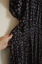 Destination 365 Navy Blue and Purple Floral Maxi Dress | 2XL