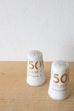 50th Anniversary Vintage Salt & Pepper Shakers
