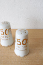 50th Anniversary Vintage Salt & Pepper Shakers